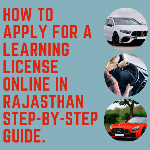 How to apply for a Driving licence Online in Rajasthan step-by-step guide.