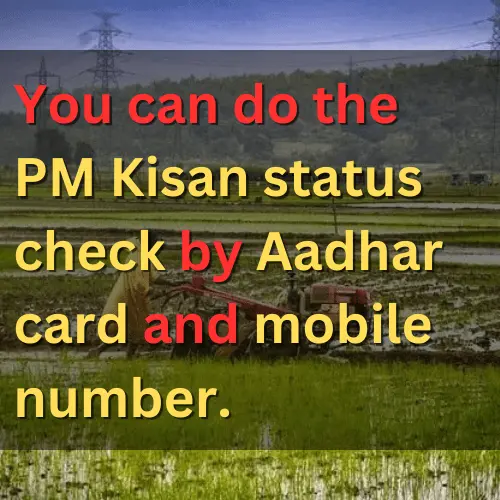 pm kisan status check aadhar card